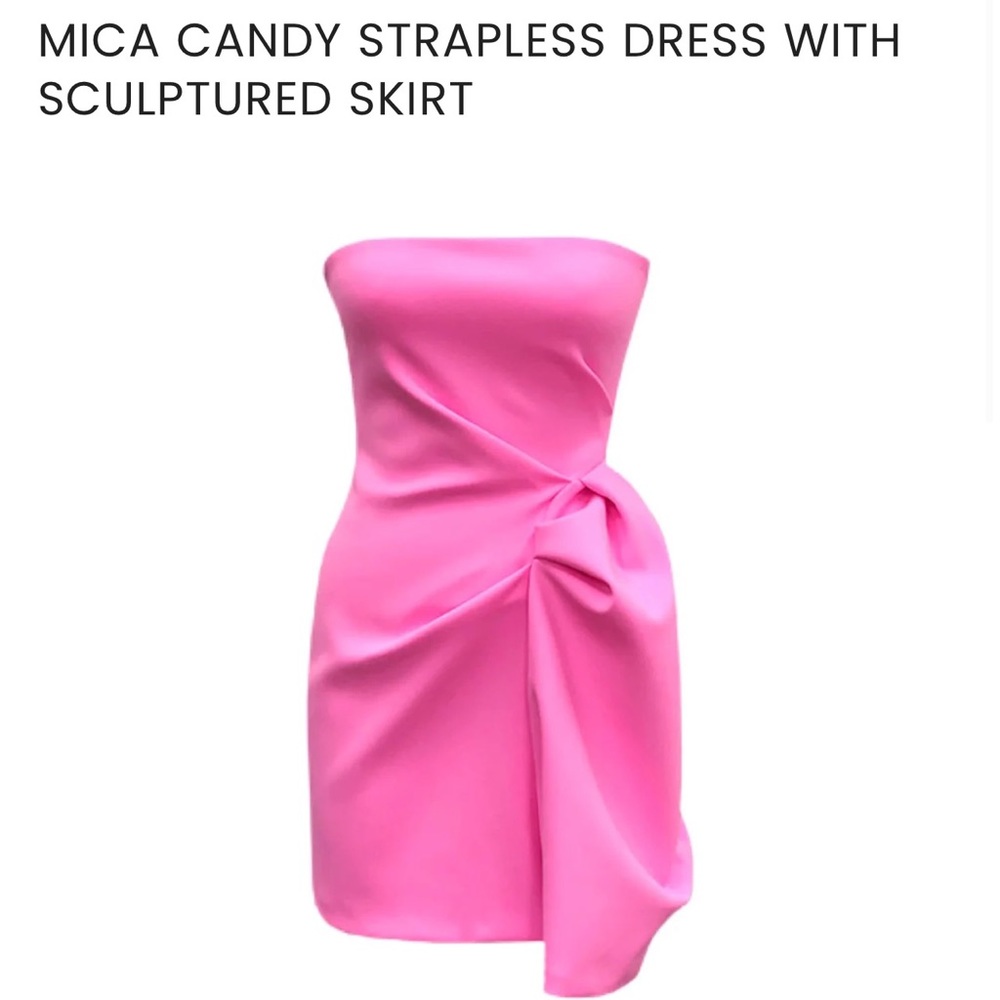 Marakai Strapless Dress - Hot Pink